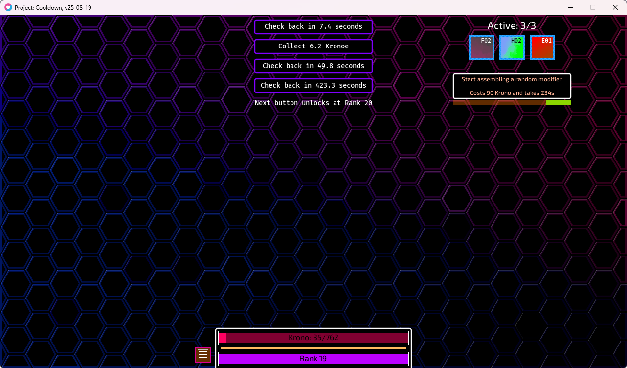 Project: Cooldown Screenshot